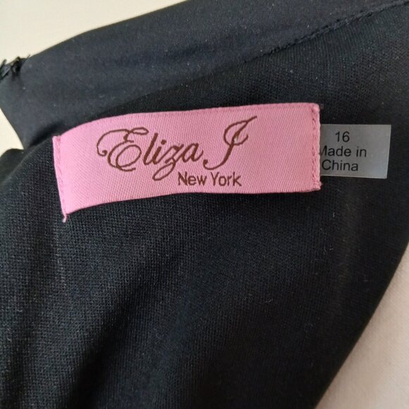 Eliza J Elegant Ruched Cocktail Swing Dress Size 16 - Picture 9 of 10